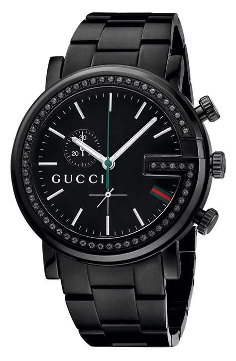 gucci g chrono black watch|authentic gucci g chrono watch.